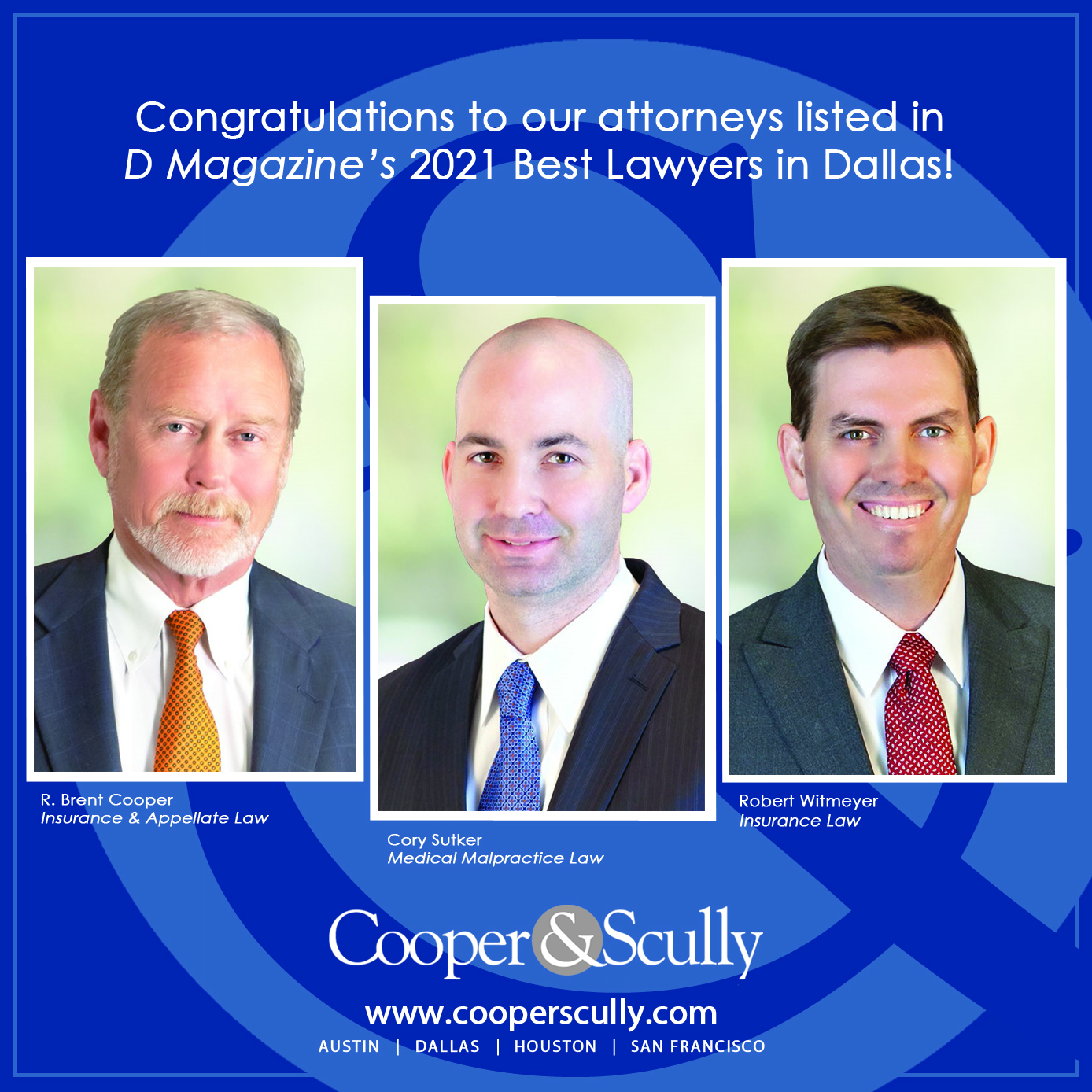 Cooper & Scully, P.C. C&S Shareholders Named as Best Lawyers in